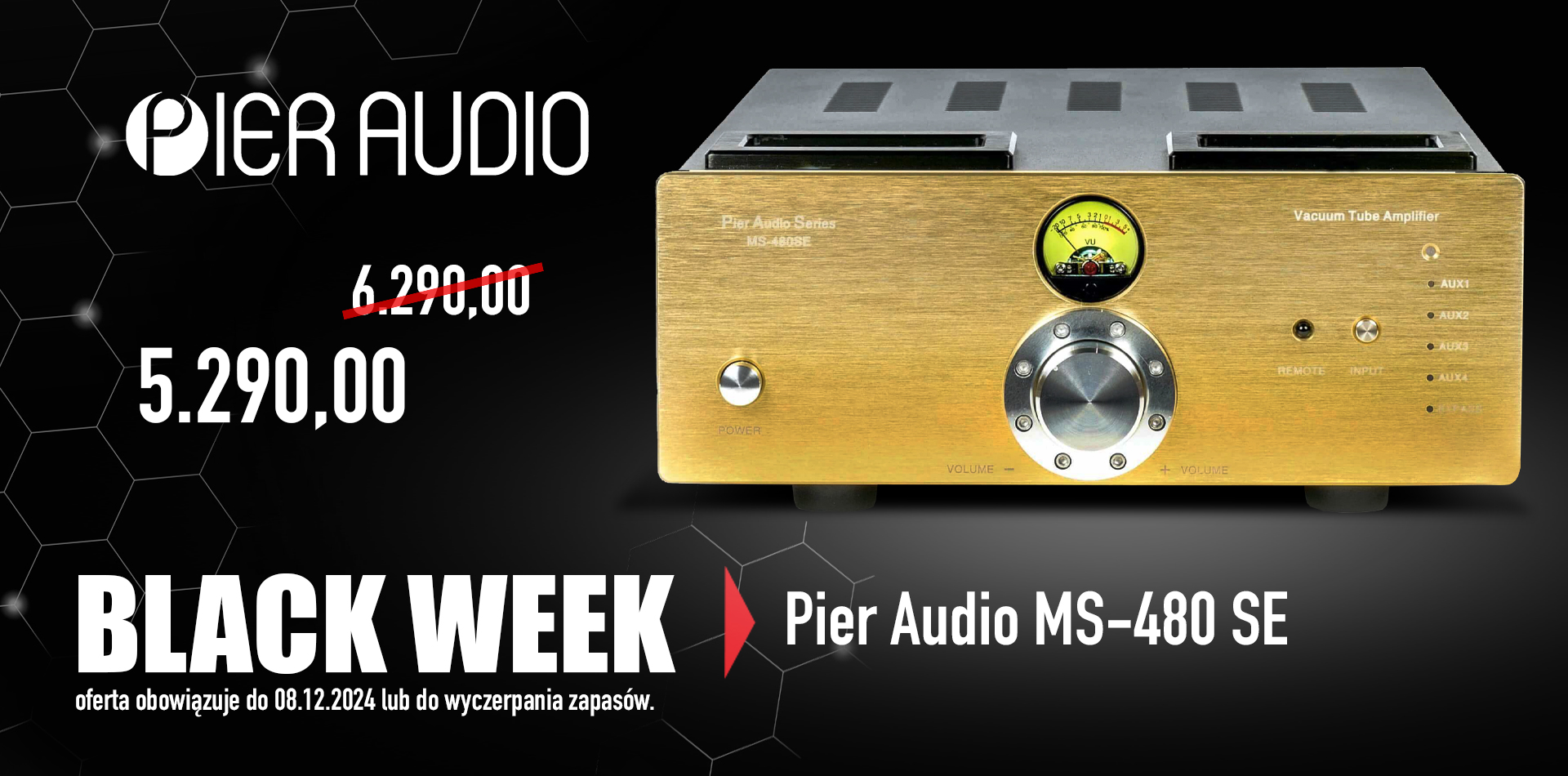 Pier Audio MS-480 SE za 5290 PLN (zamiast 6290 PLN)