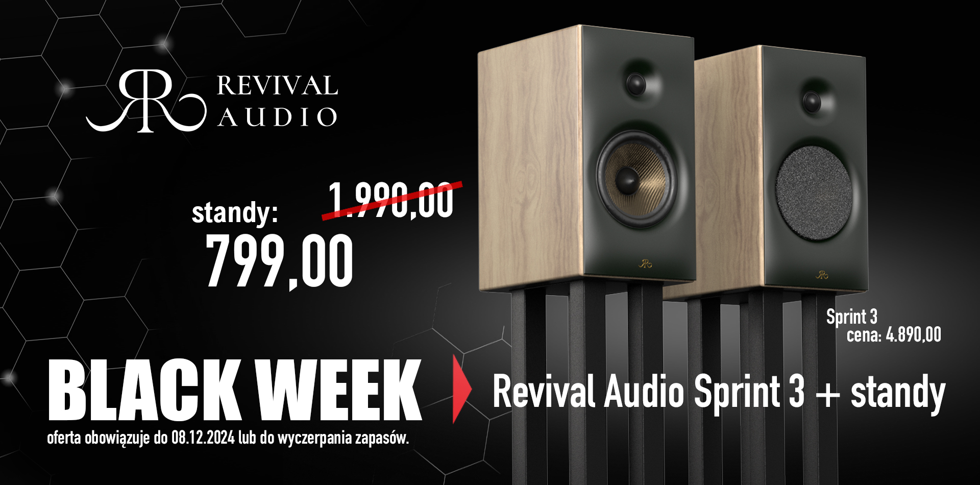 Revival Audio Sprint 3 (4890 PLN) + standy za 799 PLN (zamiast 1990 PLN)